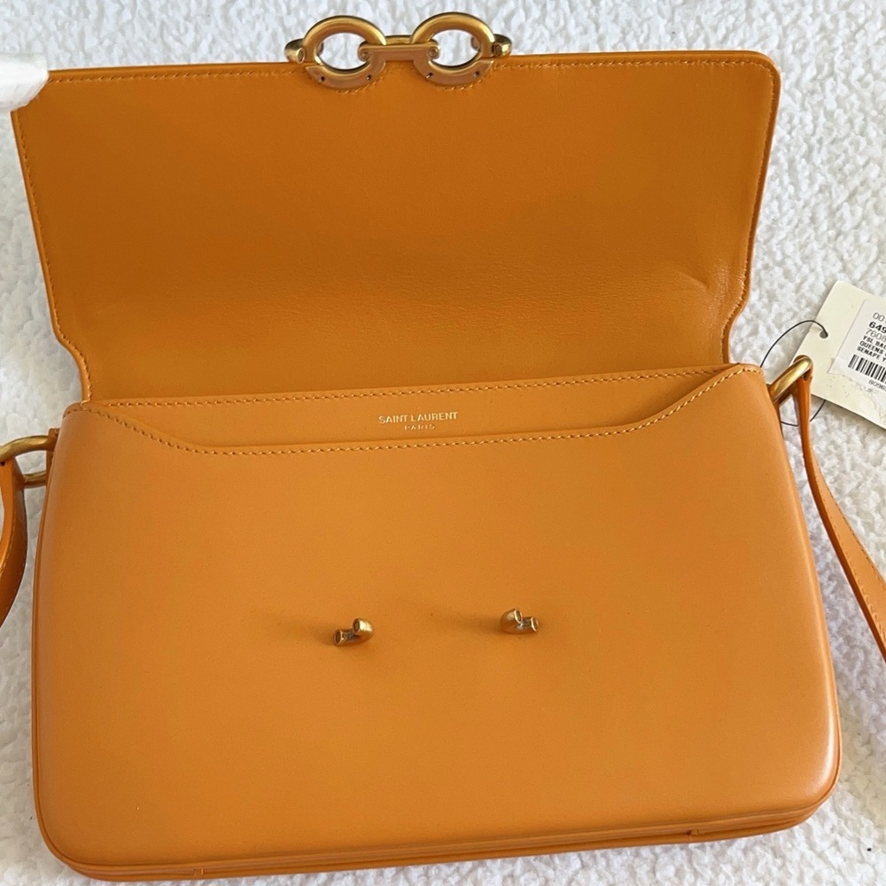Saint Laurent YSL Smooth Calfskin Le Maillon Leather Shoulder Bag - Picture 5 of 16